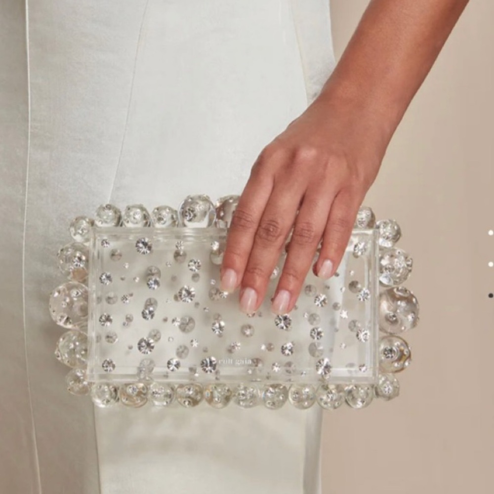 NEW Cult Gaia Eos Clutch Clear